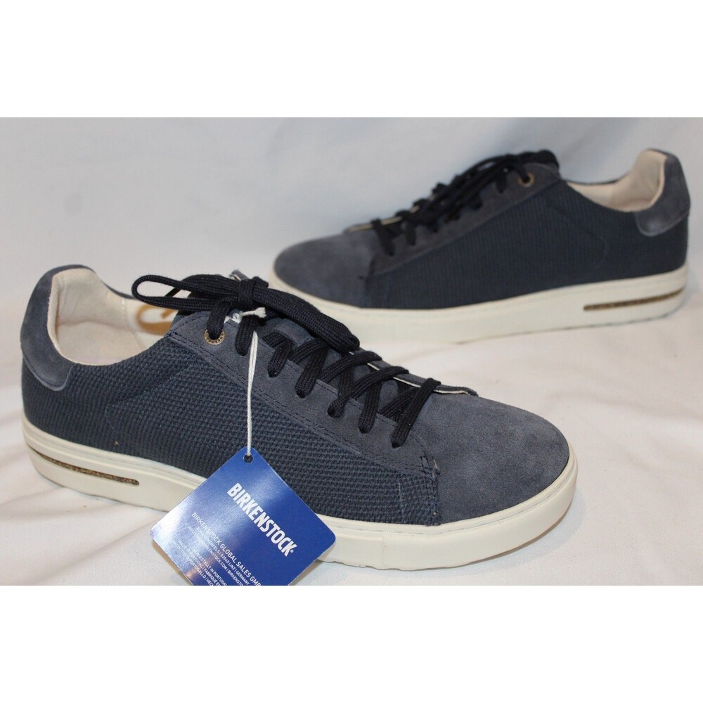 NIB Birkenstock Unisex Suede Bend Sneakers MID BLUE EU 42 M 9 W 11 NIB NARROW - Picture 2 of 6